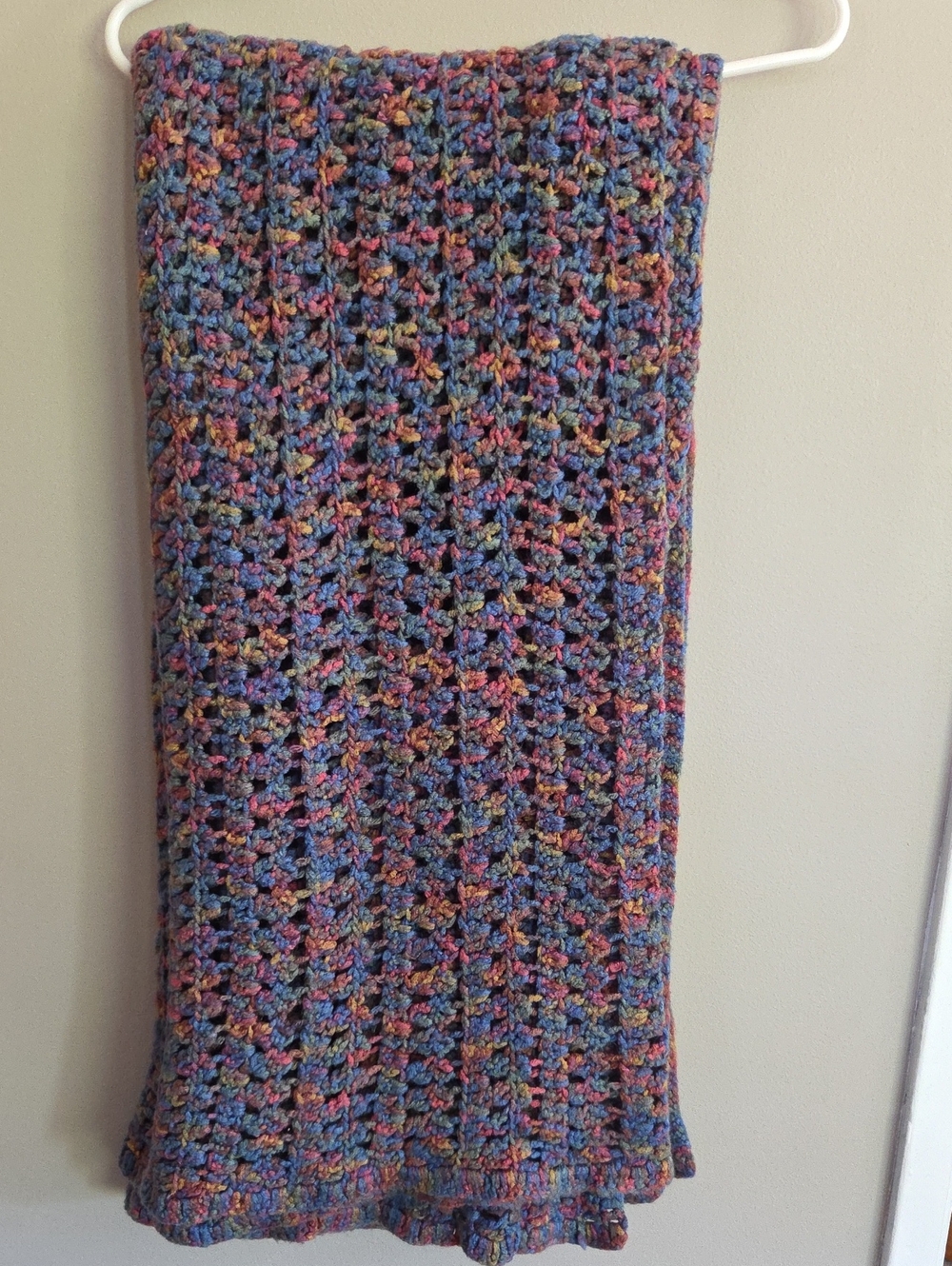 Multicolor Crochet Knit Afghan/Throw